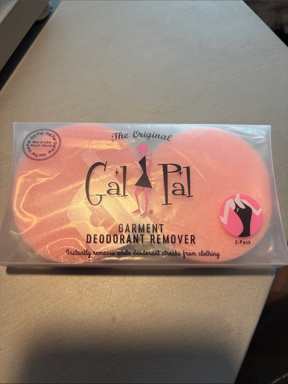 Pink Garment Deodorant Remover Pads - 2-Pack